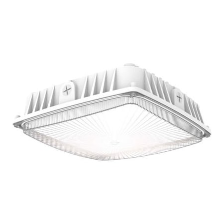 Hubbell Lighting Hubbell Outdoor Sling LED Canopy Light, 5000L, 39W, 4000K, 120-277V, White SGC-F-40-4K-WH